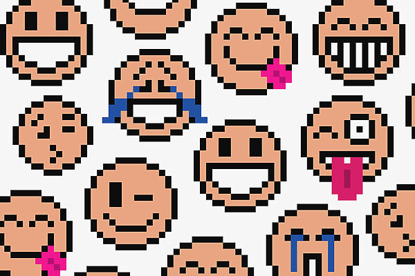 Patrón de caritas sonrientes Patrón de caritas sonrientes