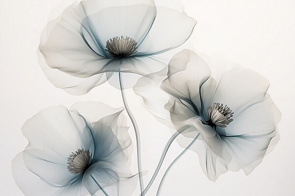 Grupo de flores con pétalos azul claro Grupo de flores con pétalos azul claro