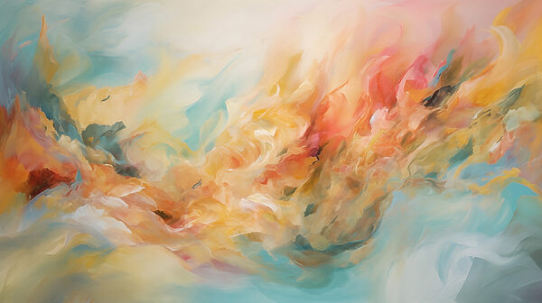 Pintura colorista de una nube de pintura Pintura colorista de una nube de pintura