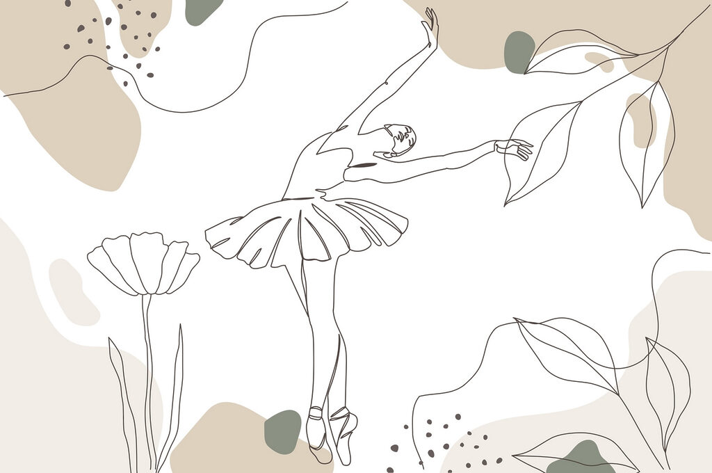 Dibujo de una bailarina Dibujo de una bailarina