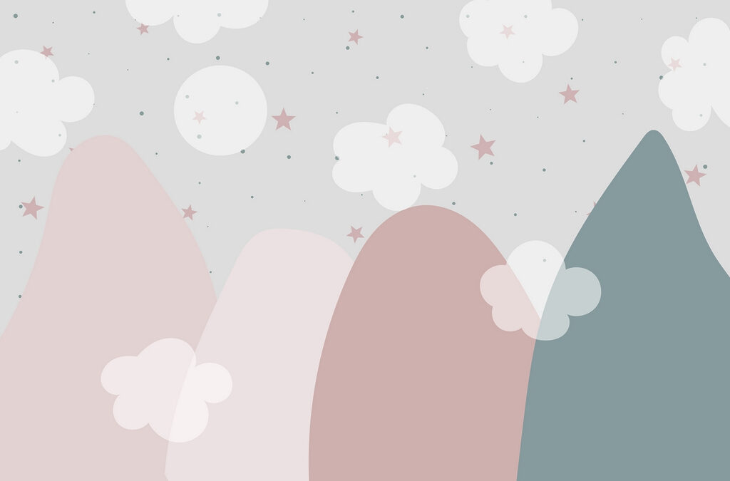 Paisaje con nubes y estrellas Paisaje con nubes y estrellas