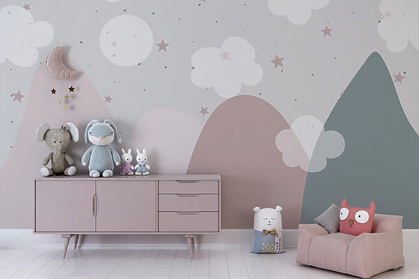 Paisaje con nubes y estrellas Paisaje con nubes y estrellas
