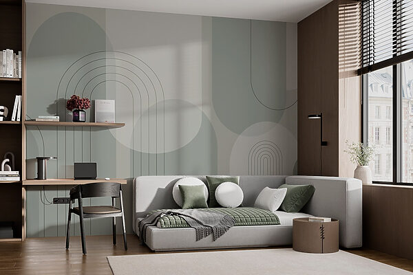 Fondo gris y blanco con líneas y círculos Fondo gris y blanco con líneas y círculos
