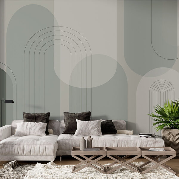 Fondo gris y blanco con líneas y círculos Fondo gris y blanco con líneas y círculos