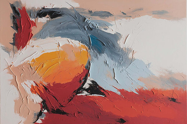 Abstract expression of vibrant colors