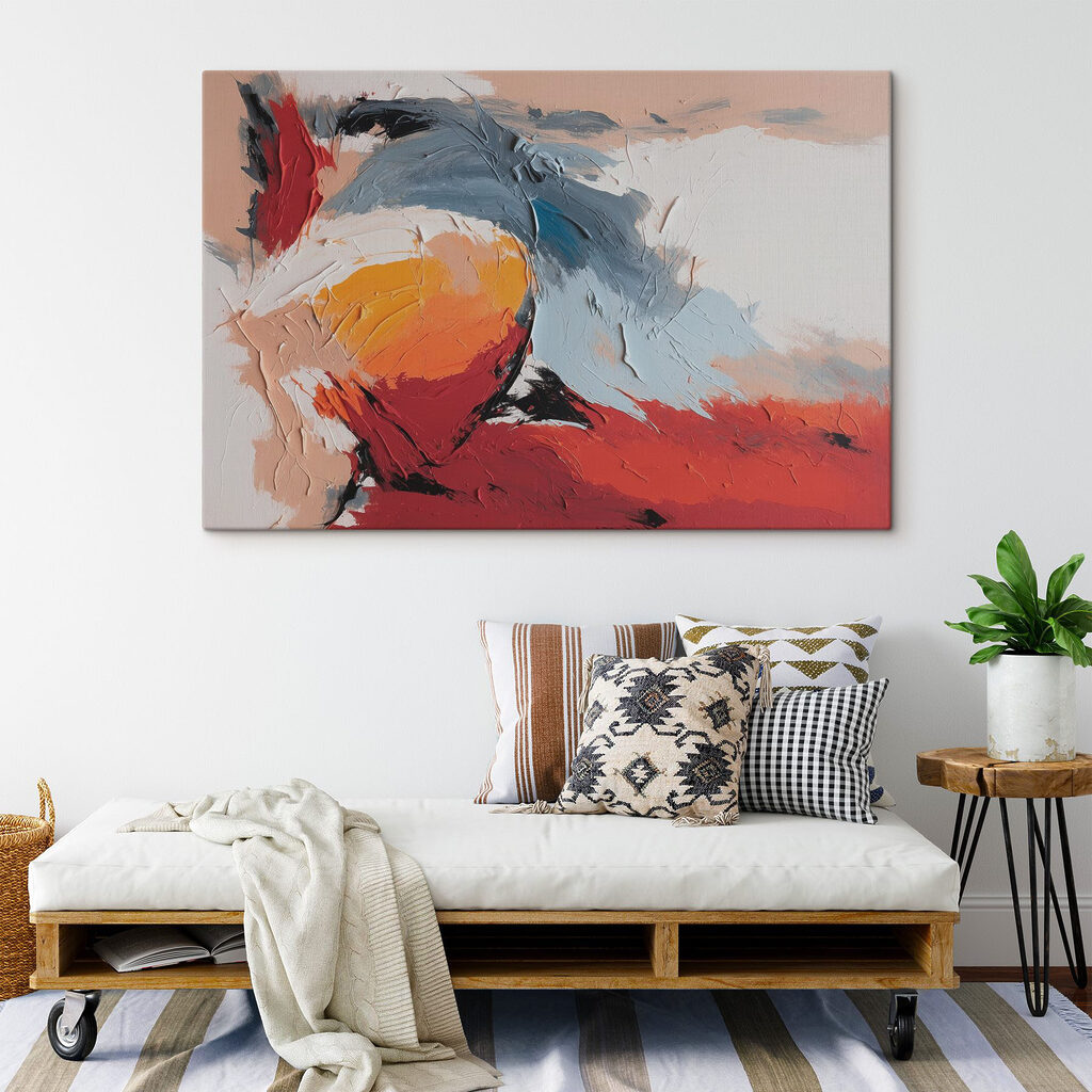 Abstract expression of vibrant colors