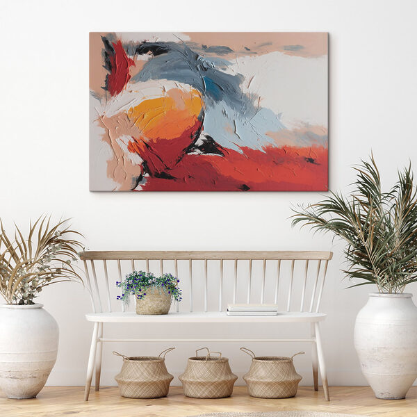 Abstract expression of vibrant colors