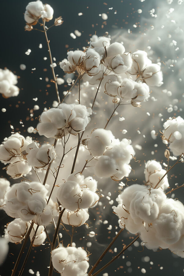 Fluffy blooms dancing in the air