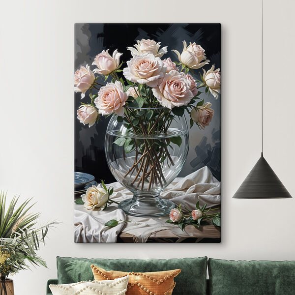 Vase of flowers with water