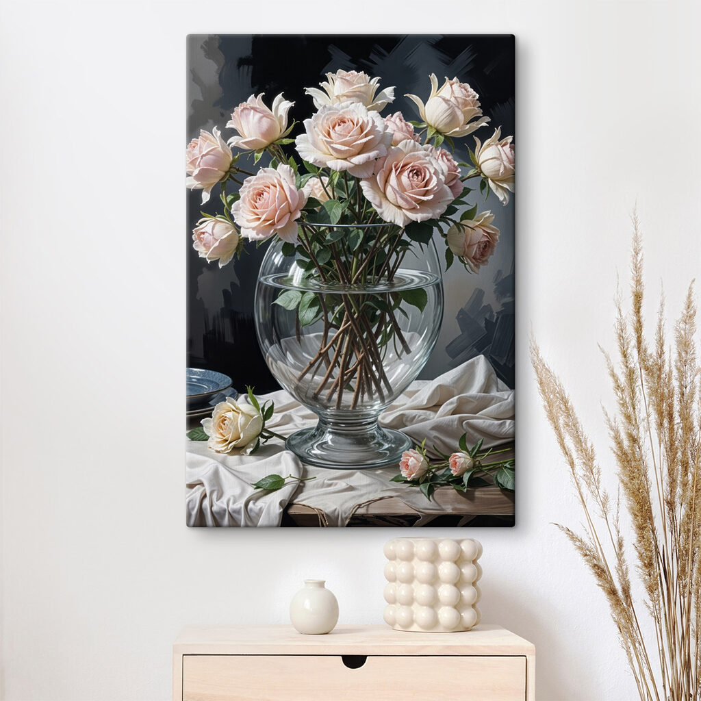Vase of flowers with water