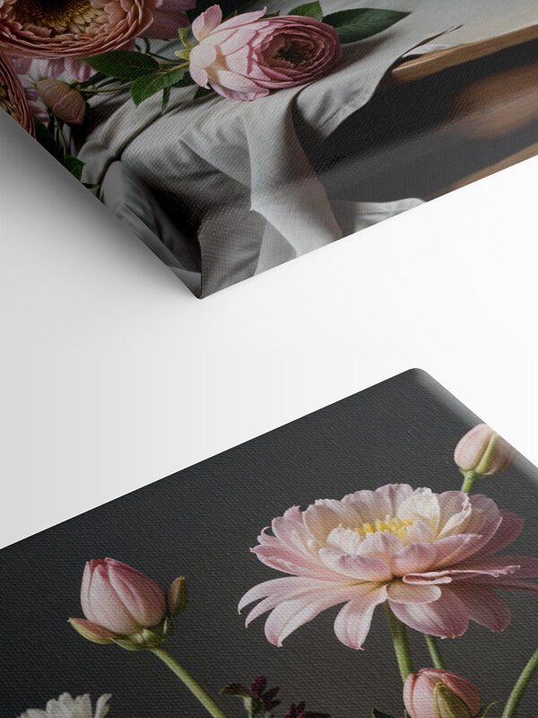 Vase of flowers on a table