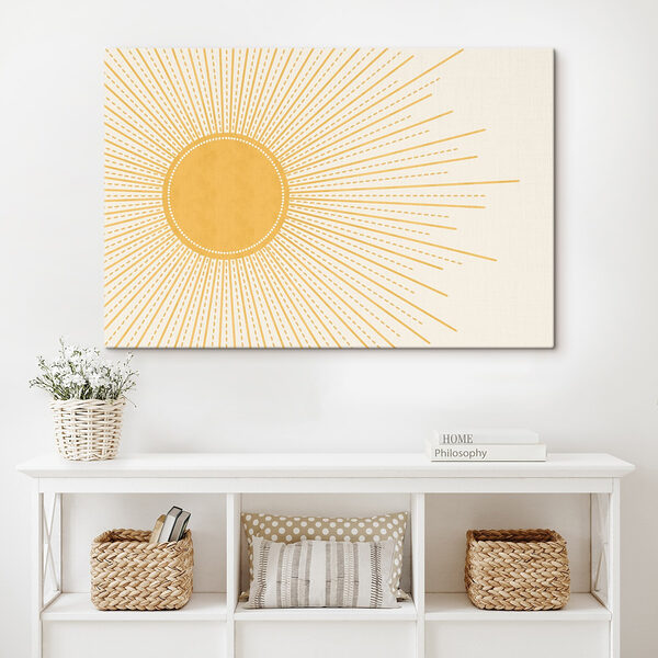 Cuadros Sol con líneas y puntos
