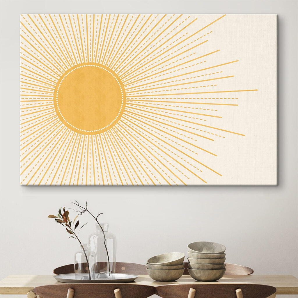 Sun with lines and dots Sun with lines and dots