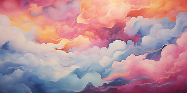 Coloridas nubes en el cielo Coloridas nubes en el cielo