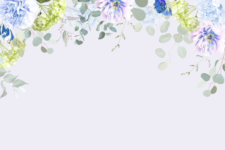 Fotomurales Delicadas flores en suaves tonos pastel - Imagen 3