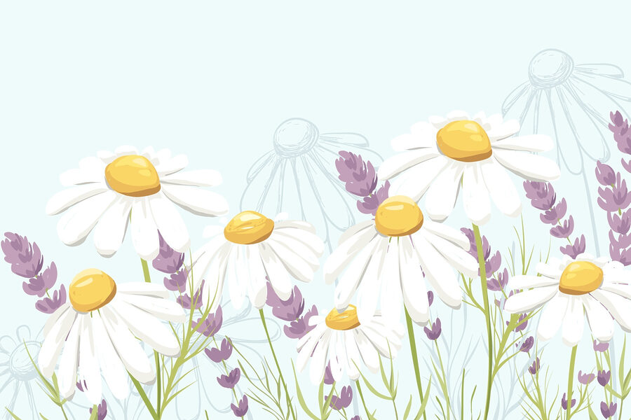 Grupo de flores blancas