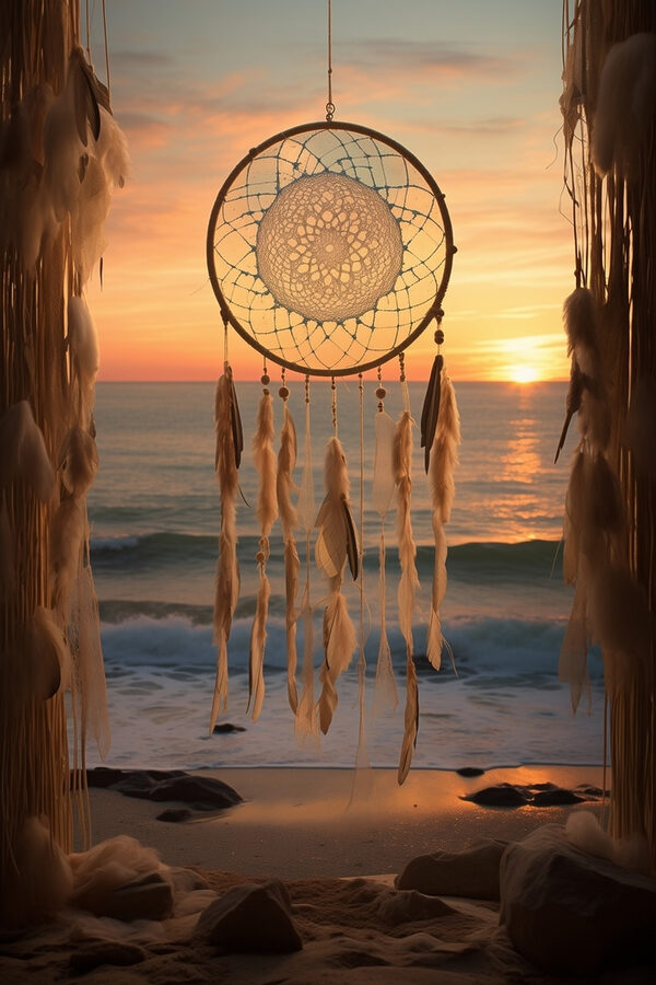 Dream catcher from a doorway Dream catcher from a doorway