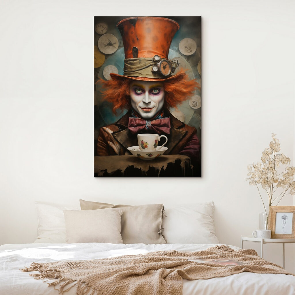 Man in a garment holding a tea cup