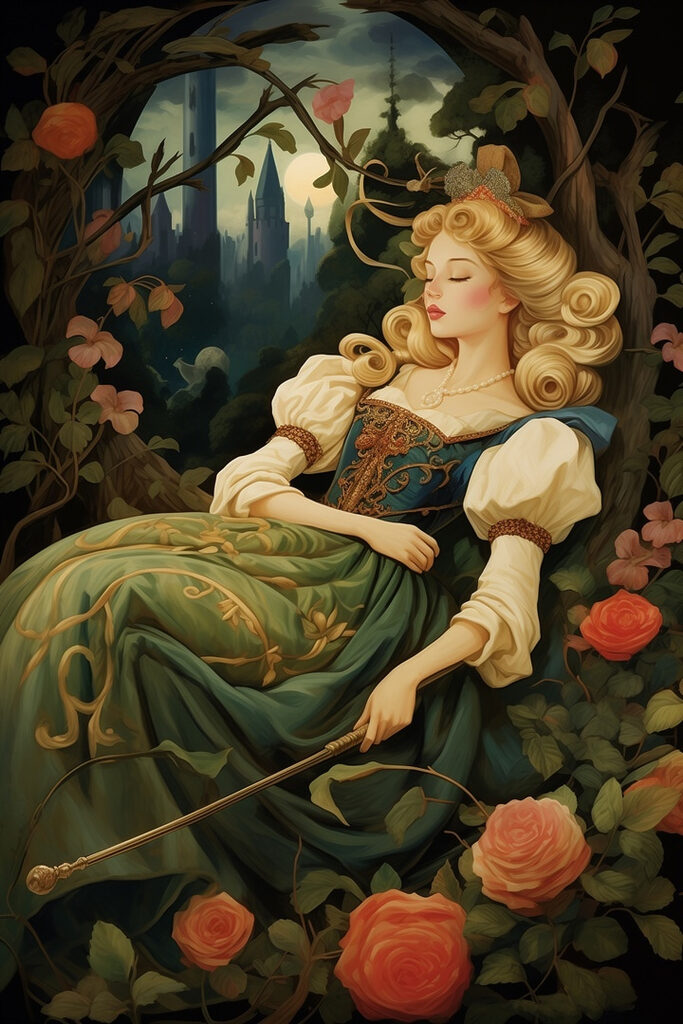 Woman in a dress