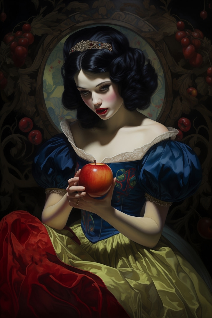 Woman holding an apple Woman holding an apple