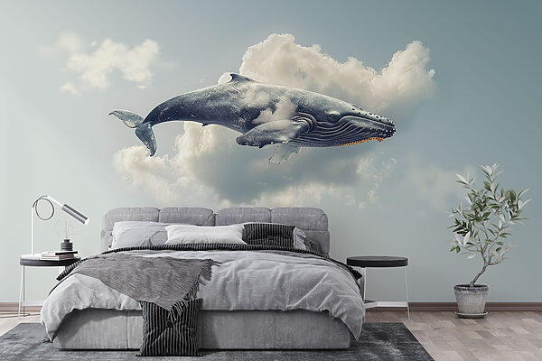 Ballena volando en el cielo Ballena volando en el cielo