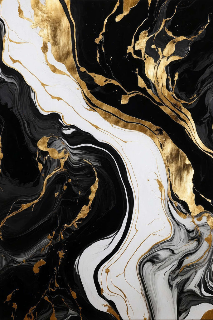 Abstract swirls of black and white Abstract swirls of black and white