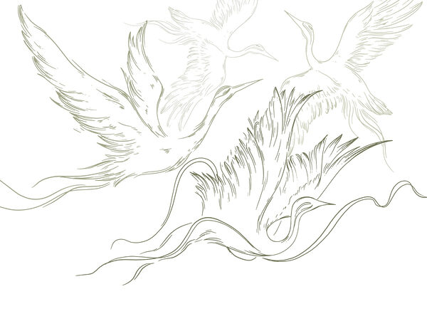Dibujo de pájaros volando Dibujo de pájaros volando