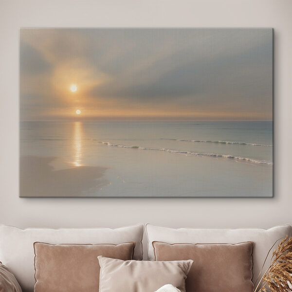 Cuadros Cuadros Puesta de sol sobre una playa (SKU: s41297)