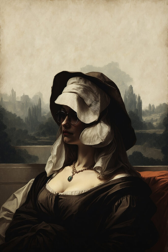 Woman in a garment Woman in a garment