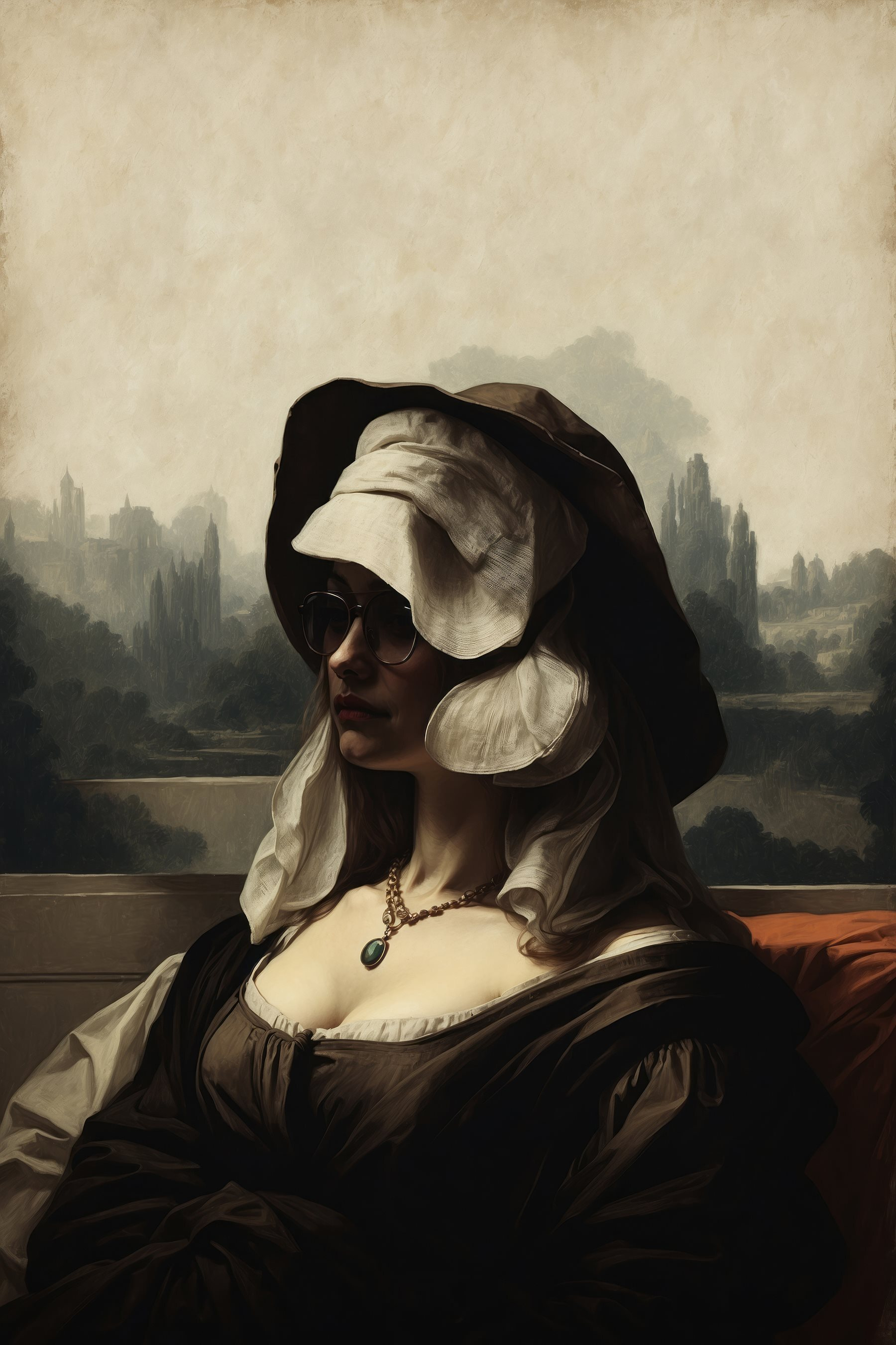 Woman in a garment Woman in a garment