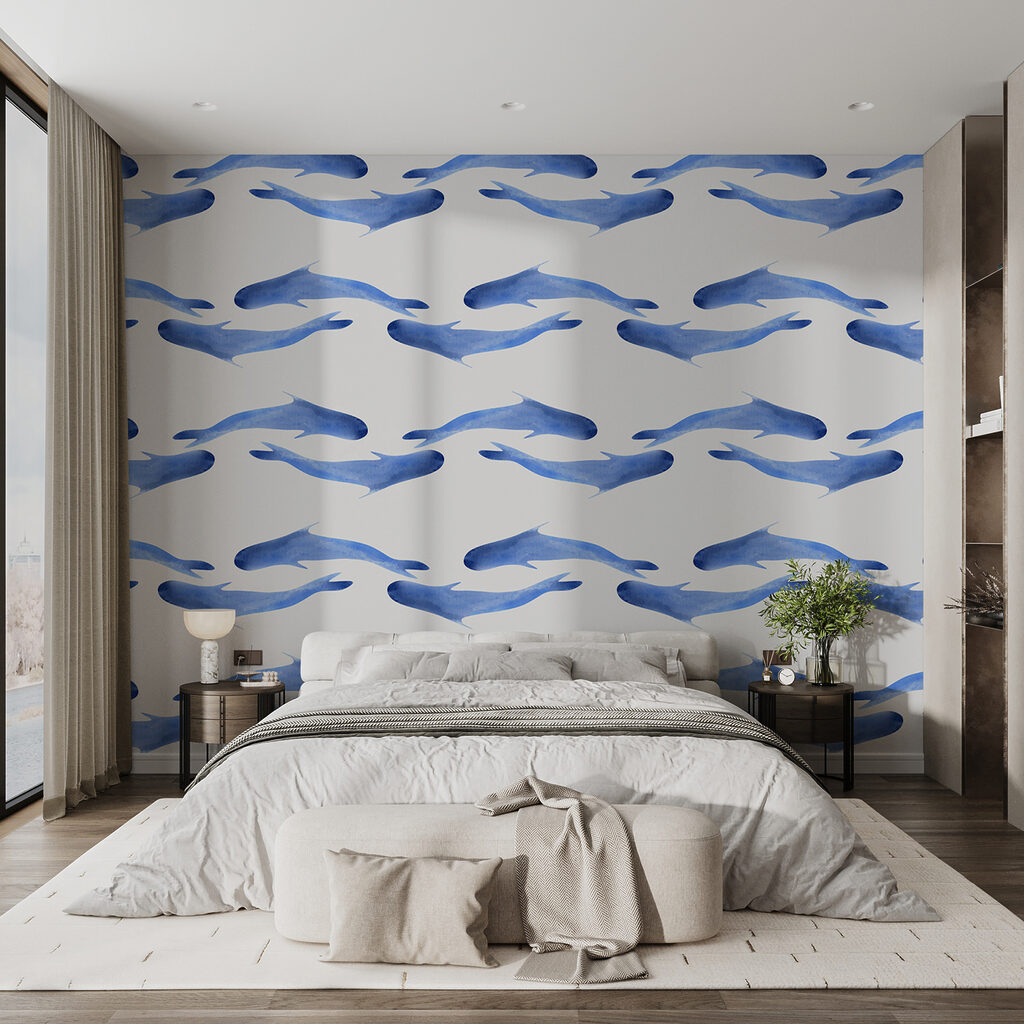 Group of blue fish