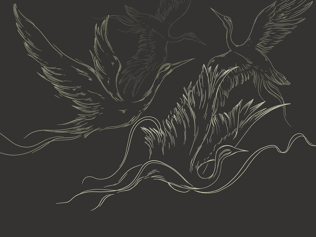 Dibujo de pájaros volando Dibujo de pájaros volando