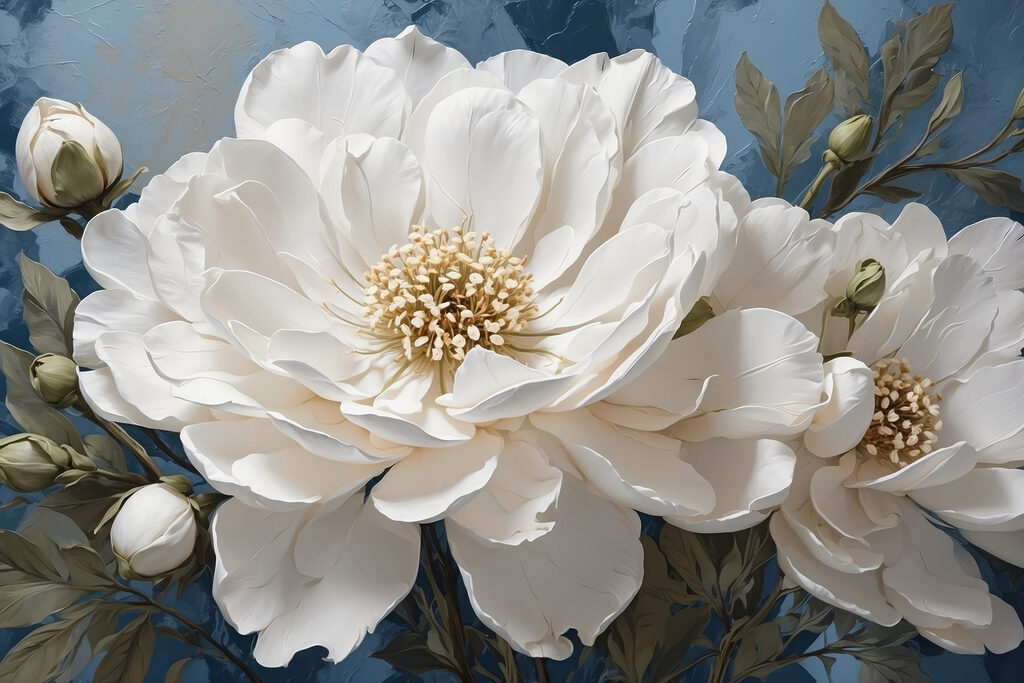 Delicate blooms against a soft backdrop Delicate blooms against a soft backdrop