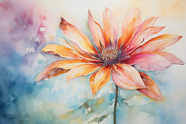Pintura de una flor Pintura de una flor