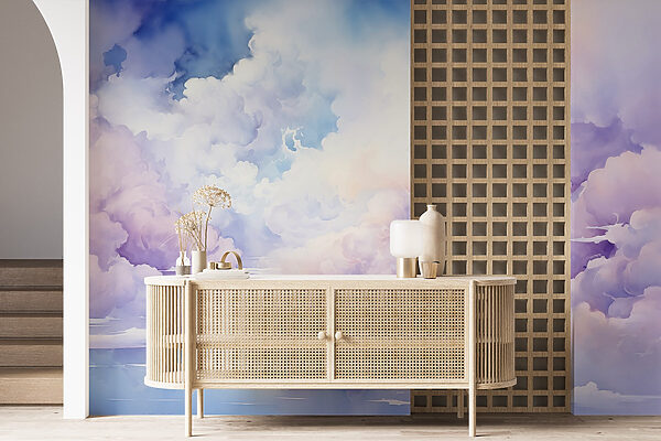 Fotomurales Fotomurales Acuarela de nubes (SKU: w02043)