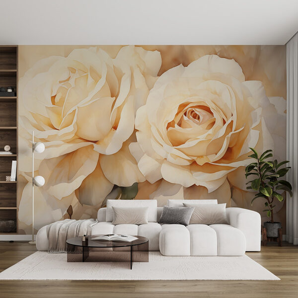 Flores suaves en tonos suaves Fotomurales Flores suaves en tonos suaves