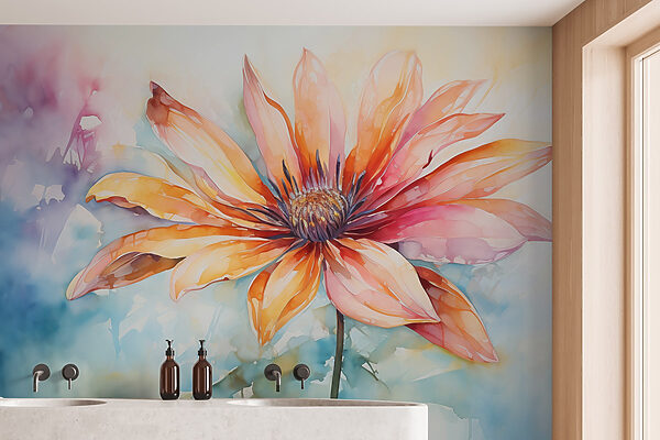 Pintura de una flor Pintura de una flor