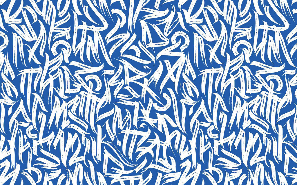 Estampado azul y blanco Estampado azul y blanco