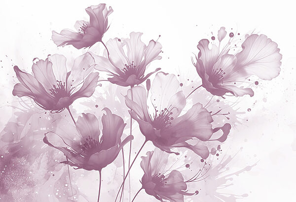 Group of flowers with white petals