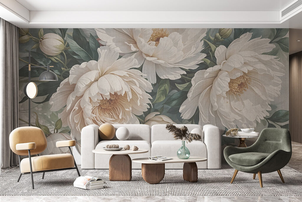 Delicate blooms in soft hues
