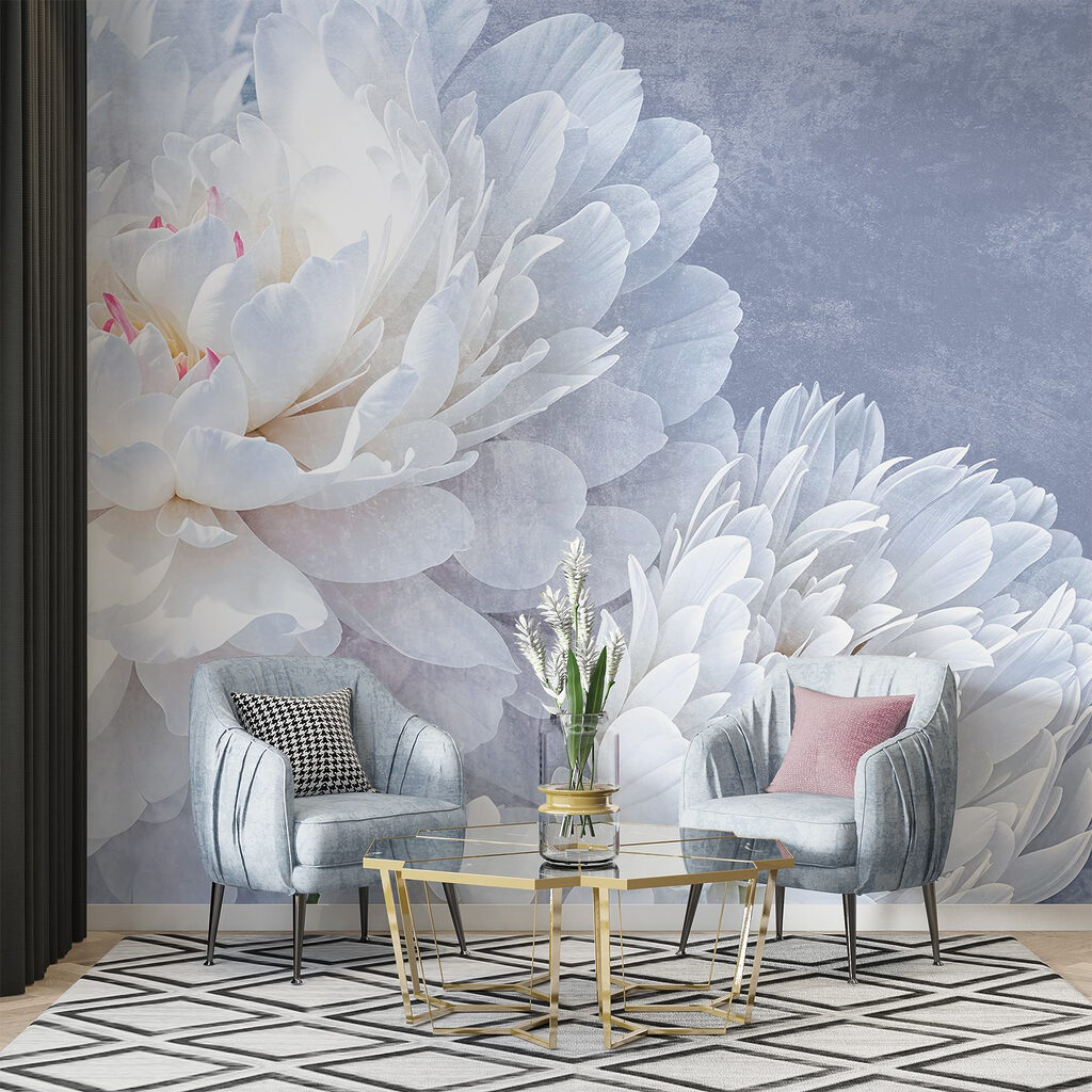 Delicate blooms in soft colors