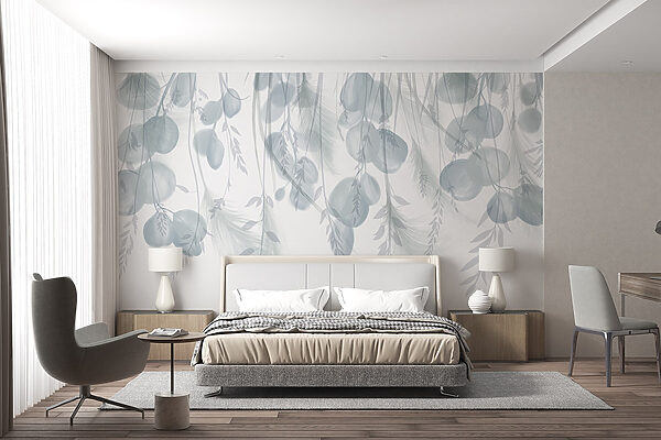 Fondo blanco y gris con plumas y flores Fondo blanco y gris con plumas y flores