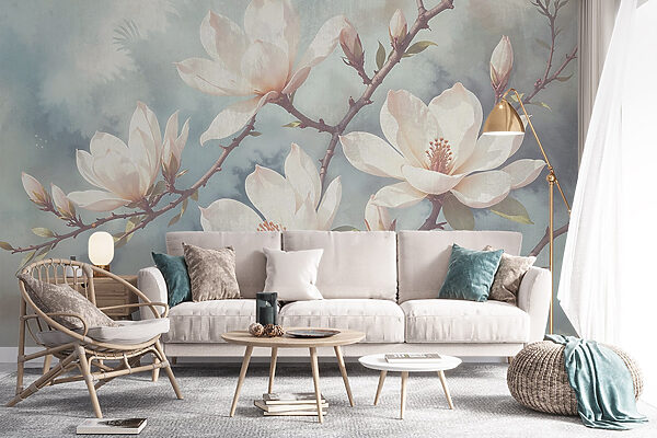 Delicate blossoms in soft colors