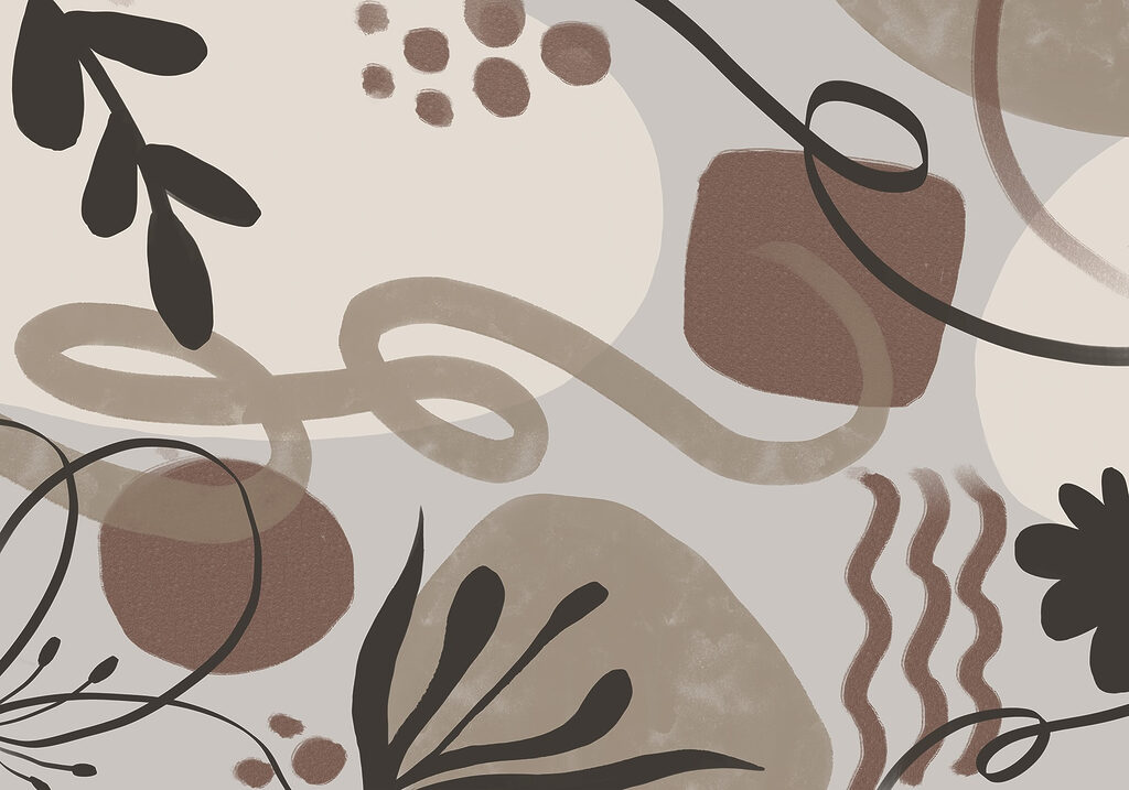 Abstract shapes in earth tones Abstract shapes in earth tones