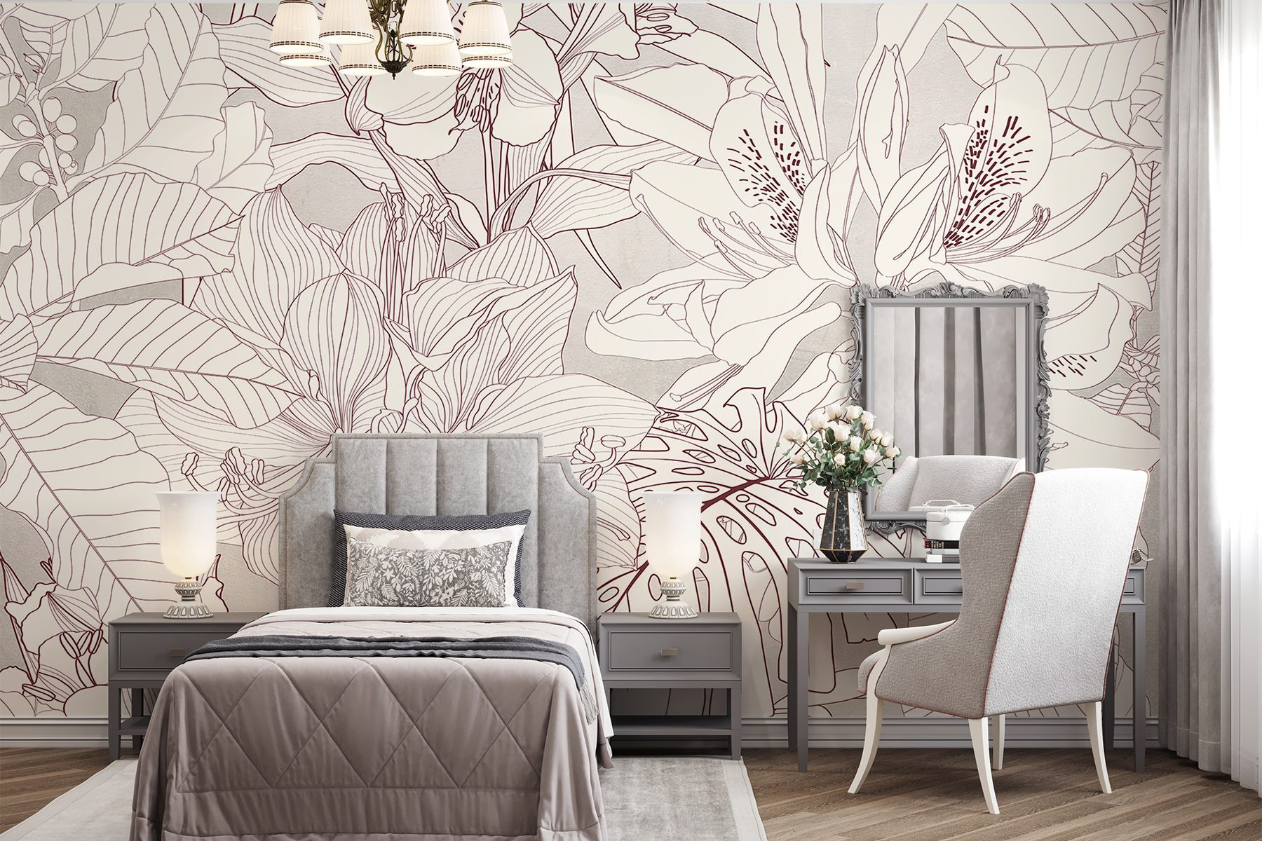 Nature's delicate floral patterns unfold