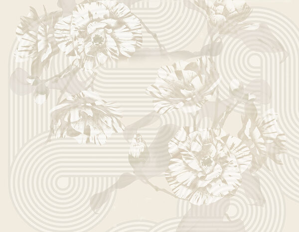 Flores apagadas con motivos alegres Flores apagadas con motivos alegres
