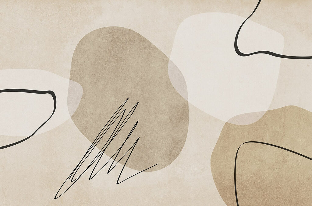 Abstract shapes in neutral tones