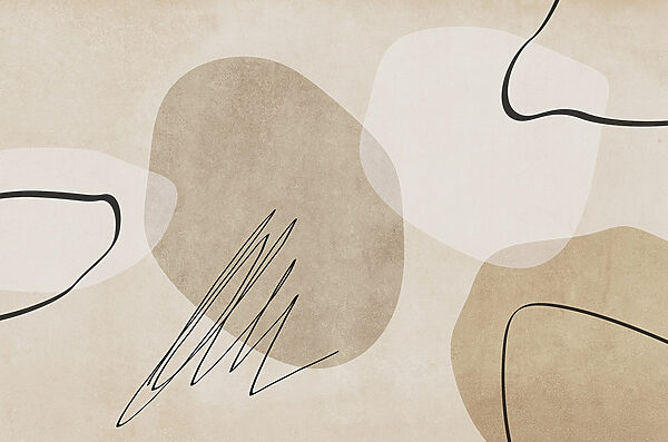 Abstract shapes in neutral tones