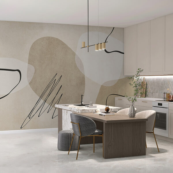Abstract shapes in neutral tones