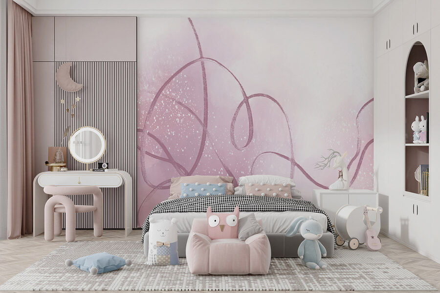 Fondo rosa y blanco con una línea